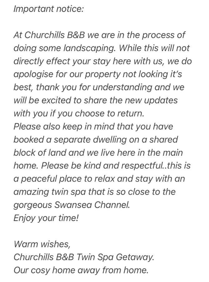 סוונסי Churchill'S B&B Twin Spa Getaway Studio מראה חיצוני תמונה